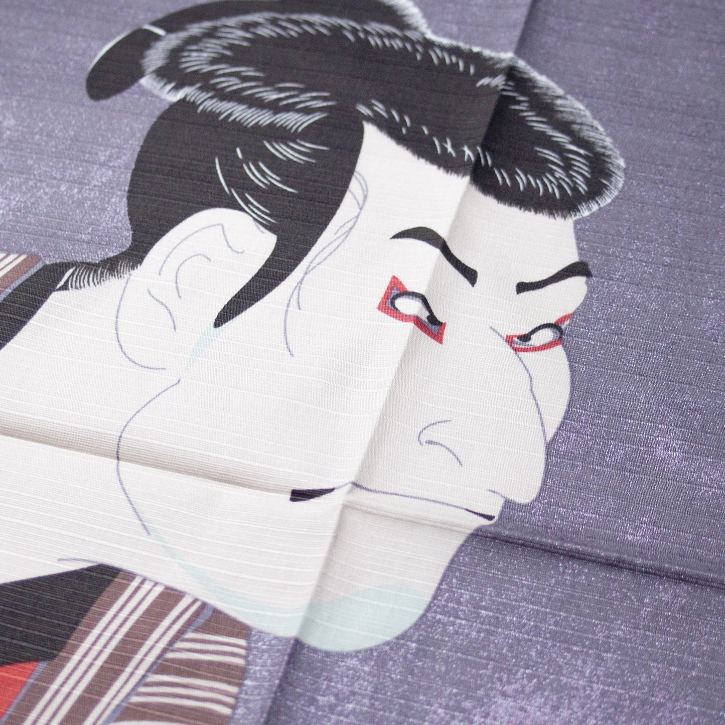 浮世絵柄チーフ風呂敷 写楽 Ukiyoe pattern chief furoshiki Sharaku