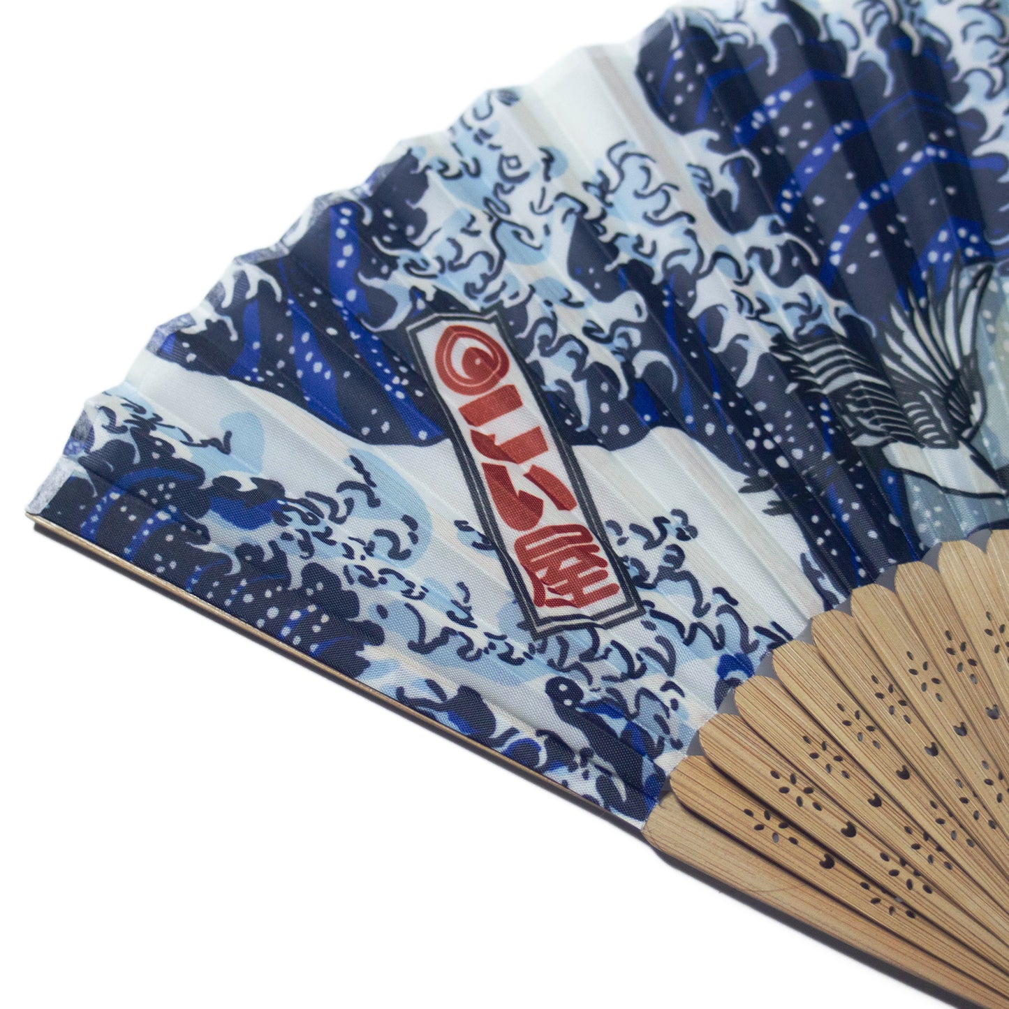 プリント扇子 冨嶽鯉 Printed Fan Fujitake carp