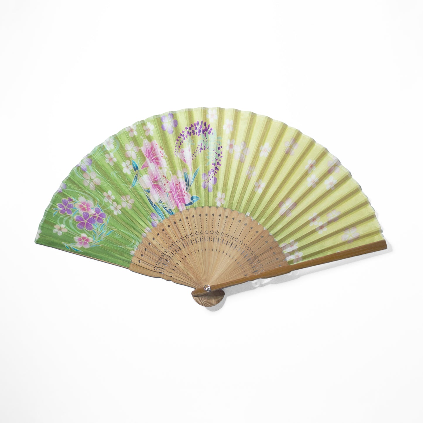 シルク扇子 親骨塗初恋 Silk Fan First love