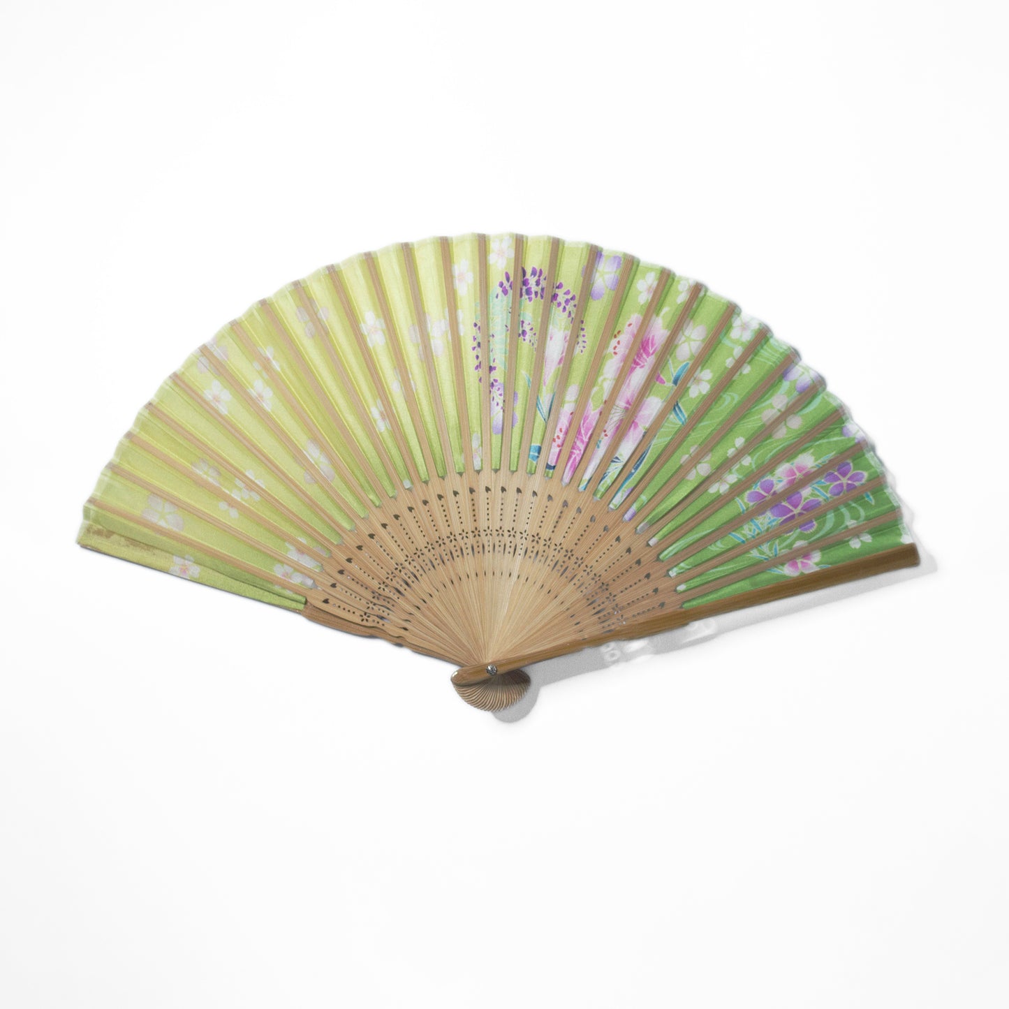 シルク扇子 親骨塗初恋 Silk Fan First love
