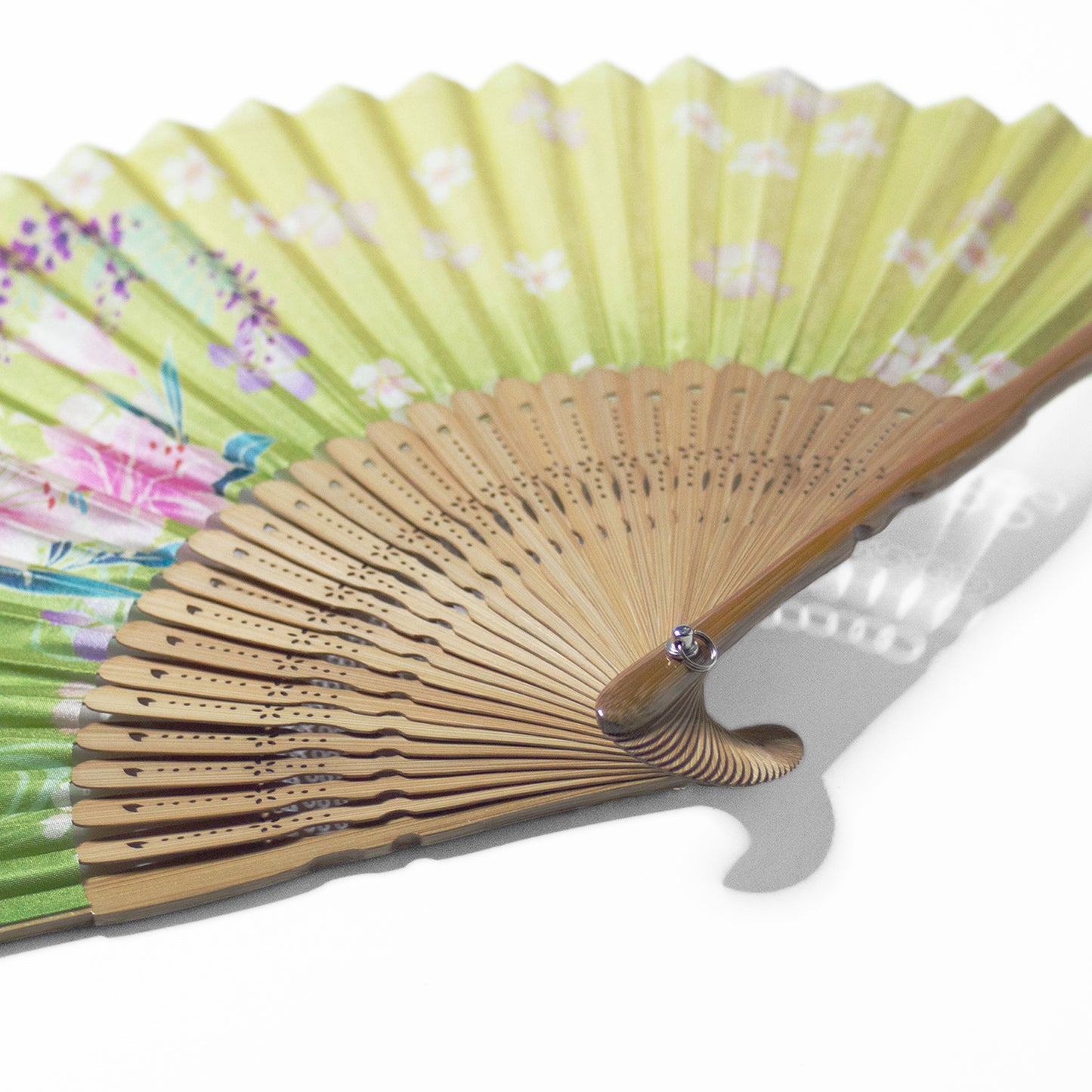 シルク扇子 親骨塗初恋 Silk Fan First love